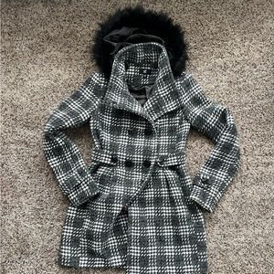 Double breasted Patterned Coat